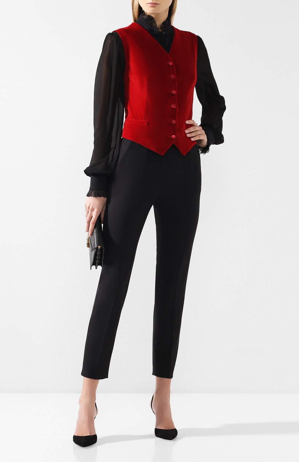 Бархатный жилет DOLCE & GABBANA, арт. F79H6T/FUVJZ, фото 2