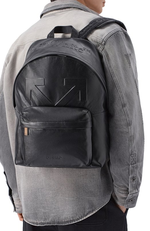 Рюкзак Heritage Off-White 0MNB126S26LEA001 Чёрный  0MNB126S26LEA001 Фото 2