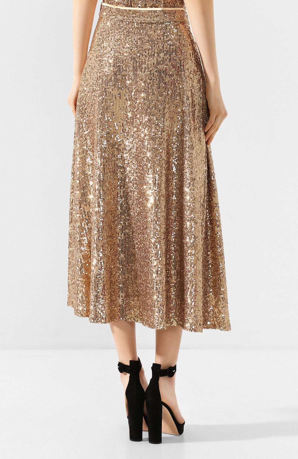 Юбка с пайетками IN THE MOOD FOR LOVE бежевого цвета по цене 59400 руб., арт. ILLARIA SKIRT, фото 4 Юбка с пайетками IN THE MOOD FOR LOVE, арт. ILLARIA SKIRT, фото 4