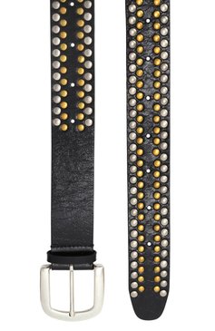 Женский кожаный ремень THE KOOPLES черного цвета, арт. AFCE30019K | Фото 3 (Нос: Не проставлено; Материал: Натуральная кожа)