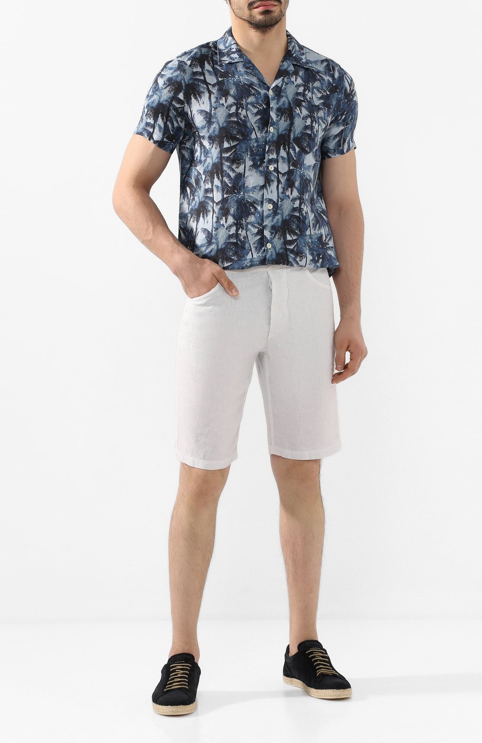 Льняные шорты 120% LINO, арт. R0M2120/0253/S00, фото 2