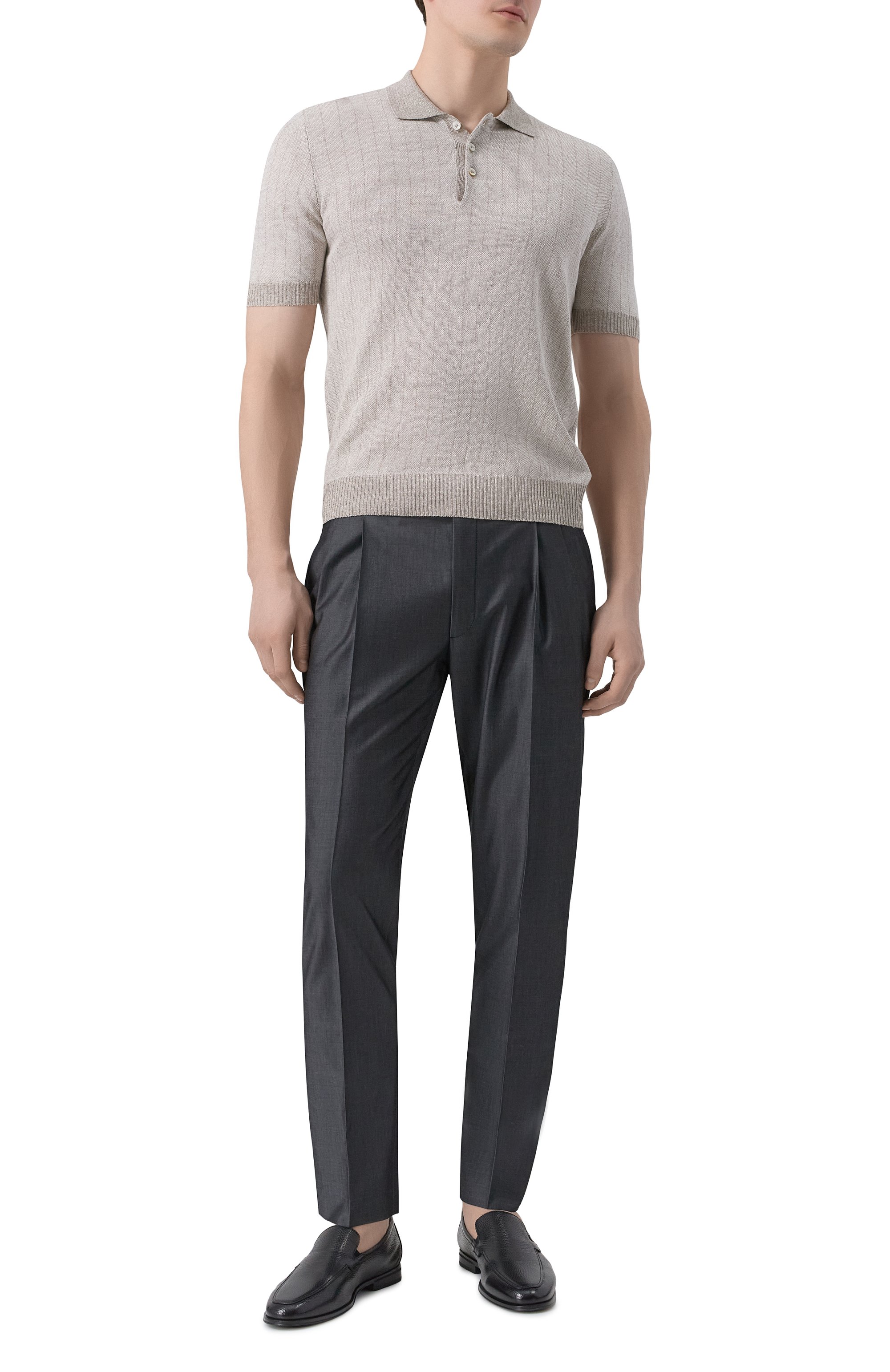 Кожаные лоферы DOUCAL'S, арт. DU3392N0TTUZ215N, фото 2