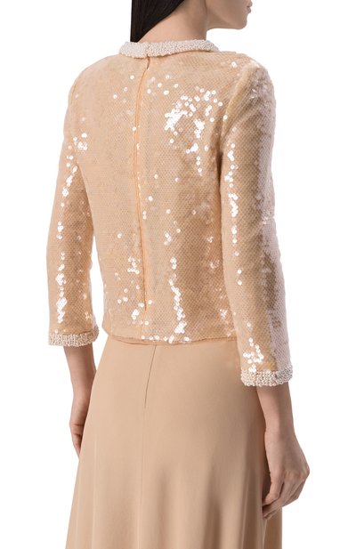 Топ с отделкой пайетками SELF-PORTRAIT, арт. RS25106TBG, фото 4