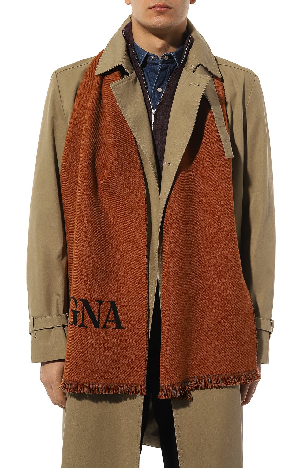 Шерстяной шарф ZEGNA, арт. Z4L50SA6/24A, фото 2