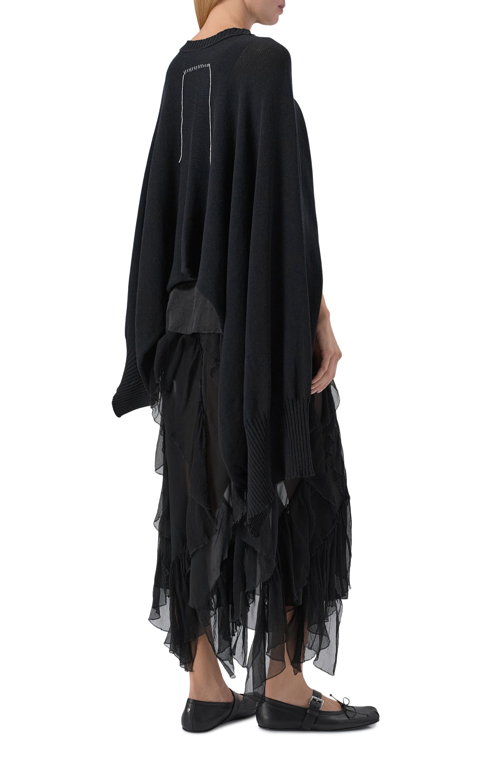 Накидка из хлопка и лиоцелла ISABEL BENENATO, арт. DK430S26, фото 4