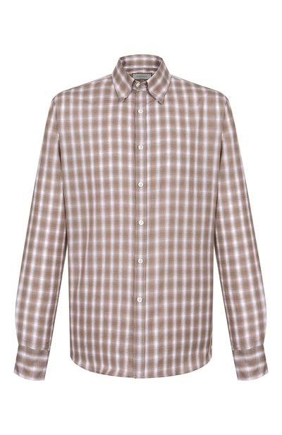 Мужская рубашка из хлопка и льна CANALI, арт. CSL7049/GL03754