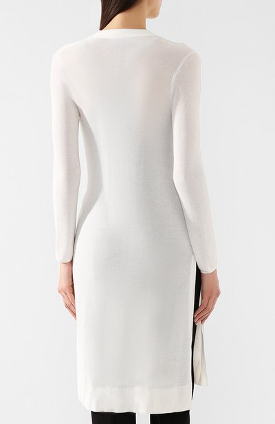 Удлиненный кардиган из хлопка EMPORIO ARMANI бежевого цвета по цене 59350 руб., арт. 3G2MT2/2MA3Z, фото 4 Удлиненный кардиган из хлопка EMPORIO ARMANI, арт. 3G2MT2/2MA3Z, фото 4