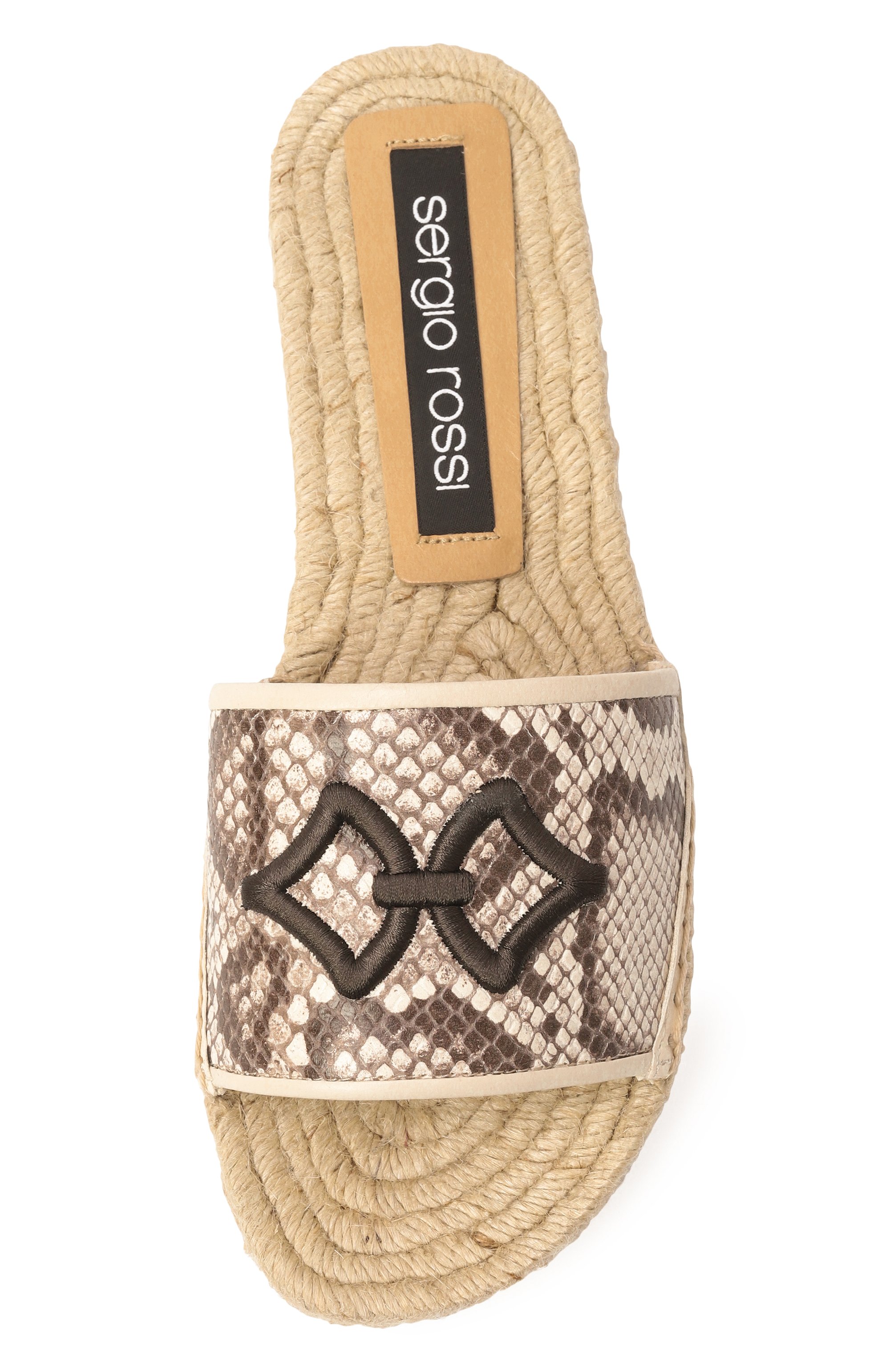 Кожаные шлепанцы sr sea scale embroidery SERGIO ROSSI, арт. B12770/MFI311, фото 6