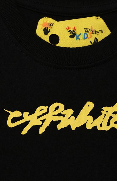 Хлопковая футболка OFF-WHITE, арт. 0BAA002F21JER007, фото 3