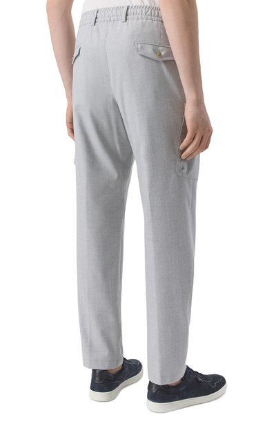 Брюки-карго из шерсти и вискозы WINDSOR серого цвета по цене 39800 руб., арт. FAT0/10015957, фото 4 Брюки-карго из шерсти и вискозы WINDSOR, арт. FAT0/10015957, фото 4