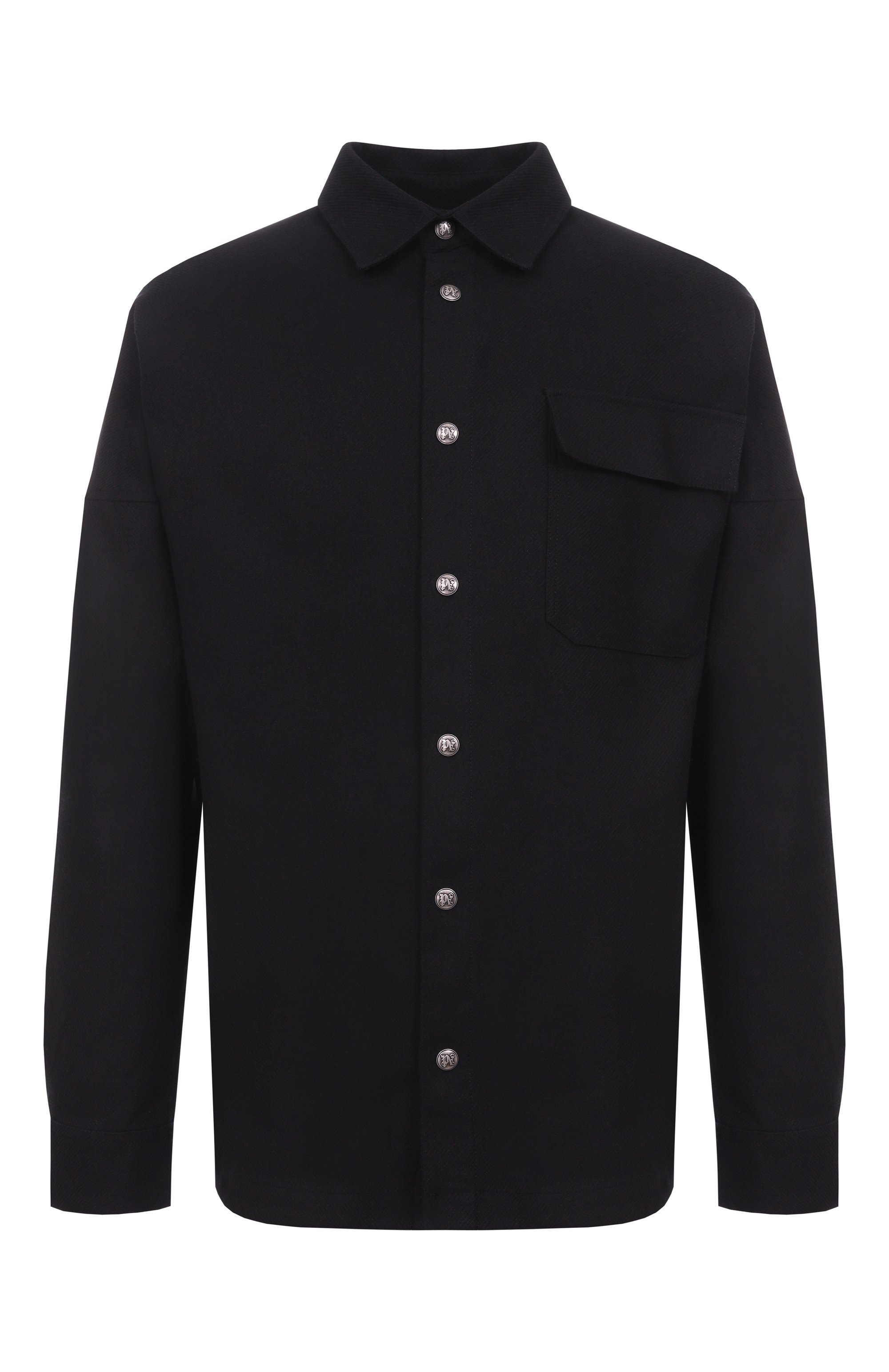 Хлопковая куртка-рубашка PALM ANGELS, арт. PMES044C99FAB001, фото 1