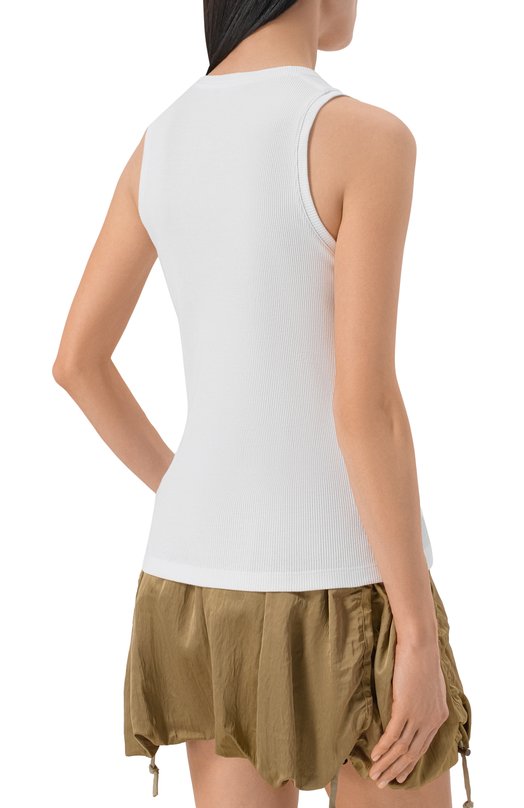 Хлопковая майка Balmain GF0EB075/BD10 Белый  GF0EB075/BD10 Фото 4