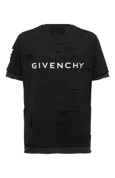 Мужская хлопковая футболка GIVENCHY, арт. BM71GL3Y9W