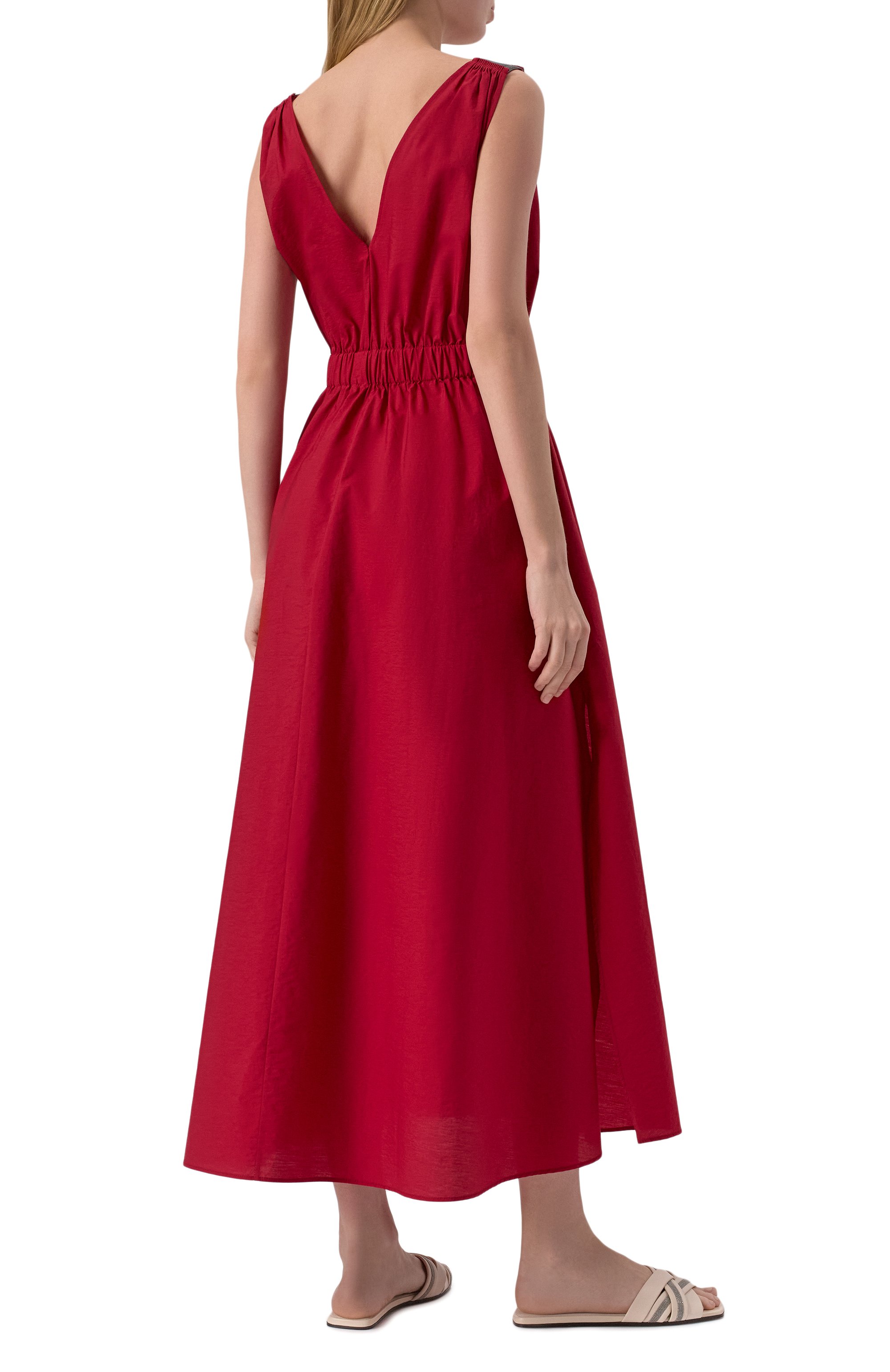 Хлопковое платье BRUNELLO CUCINELLI, арт. M0F79A5092, фото 4