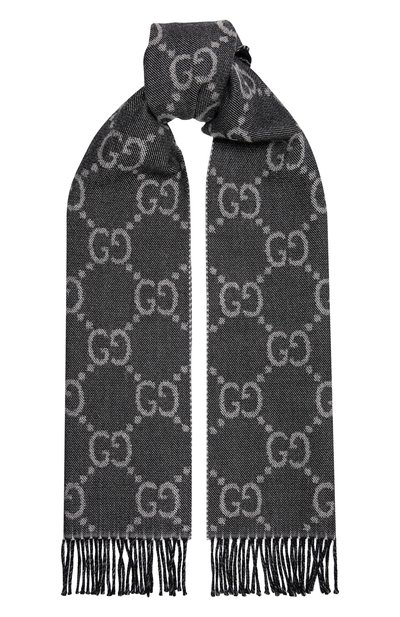 Шерстяной шарф GUCCI, арт. 676610/4G200, фото 1