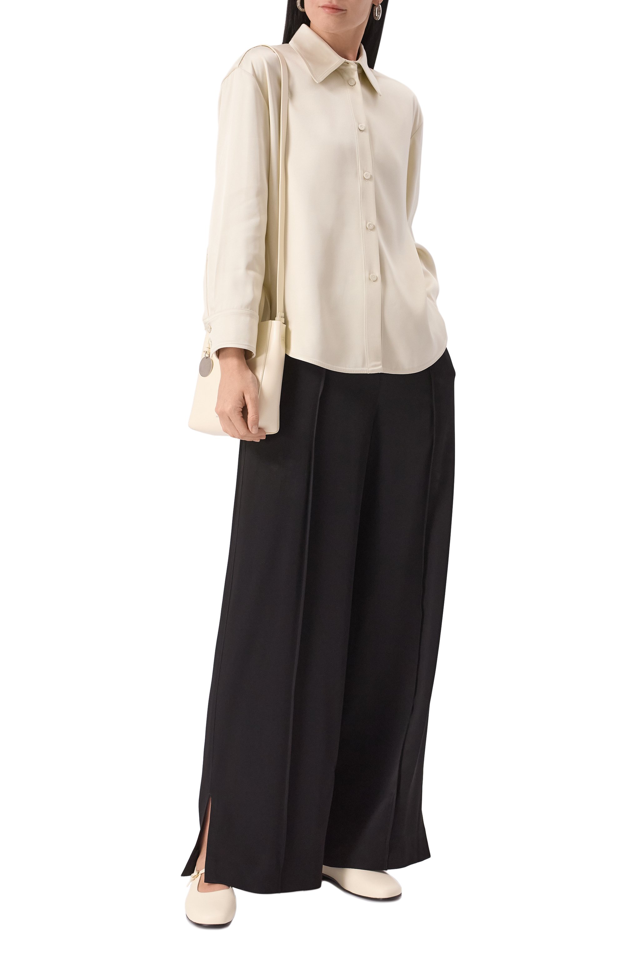 Рубашка из вискозы и шелка JIL SANDER, арт. J01DL0156/J65112, фото 2