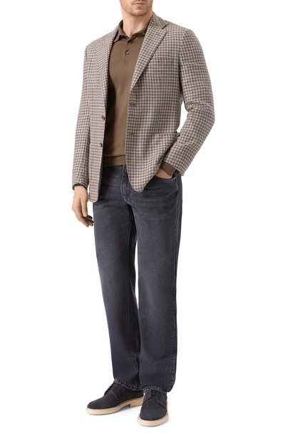 Мужская хлопковое поло KITON, арт. UMKXX35_001