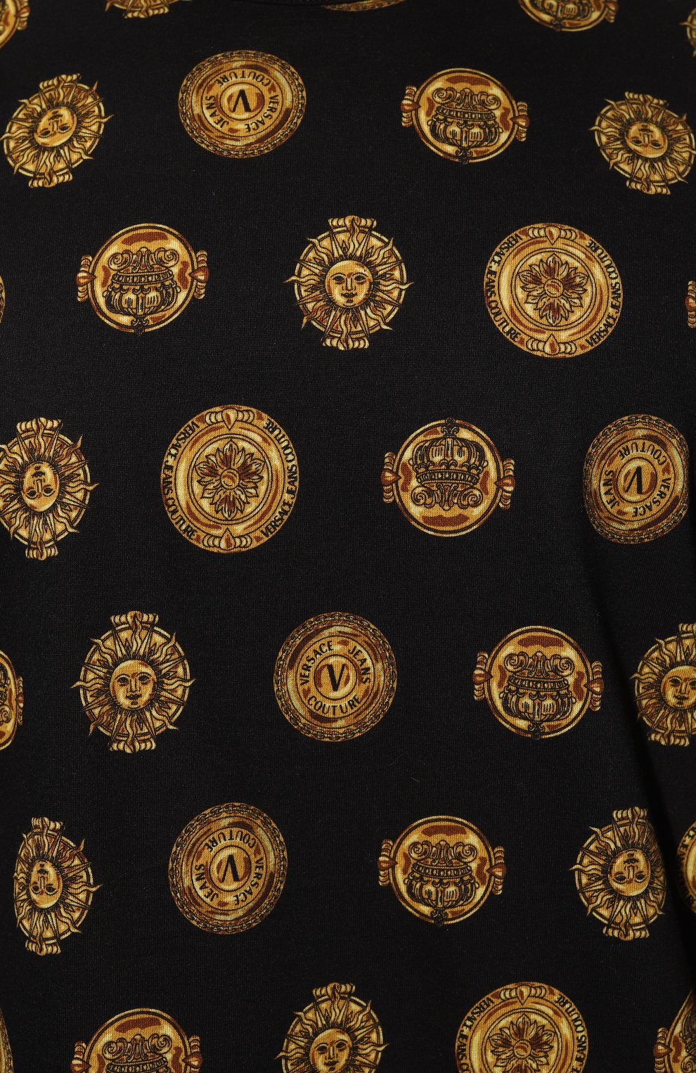 Хлопковая футболка VERSACE JEANS COUTURE, арт. 72GAH6R1/JS064, фото 5