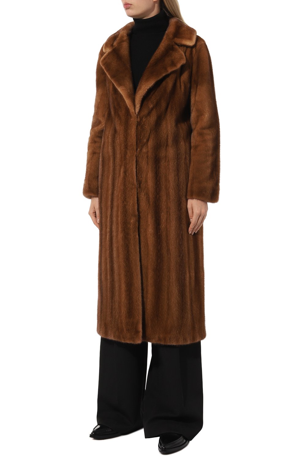 Шуба из меха норки GIULIA GURMAN, арт. J10242125B9G, фото 3