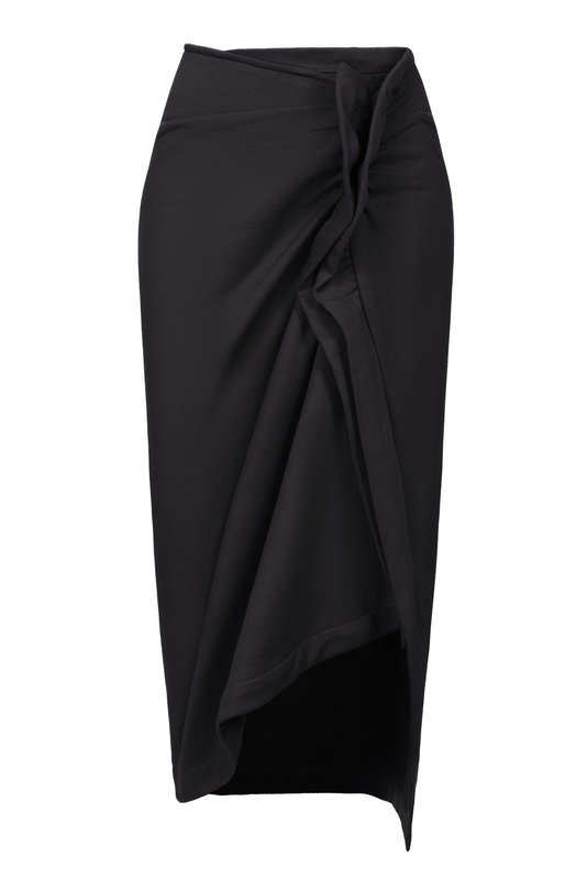 Хлопковая юбка Dries Van Noten 131112/3611 Чёрный 131112/3611