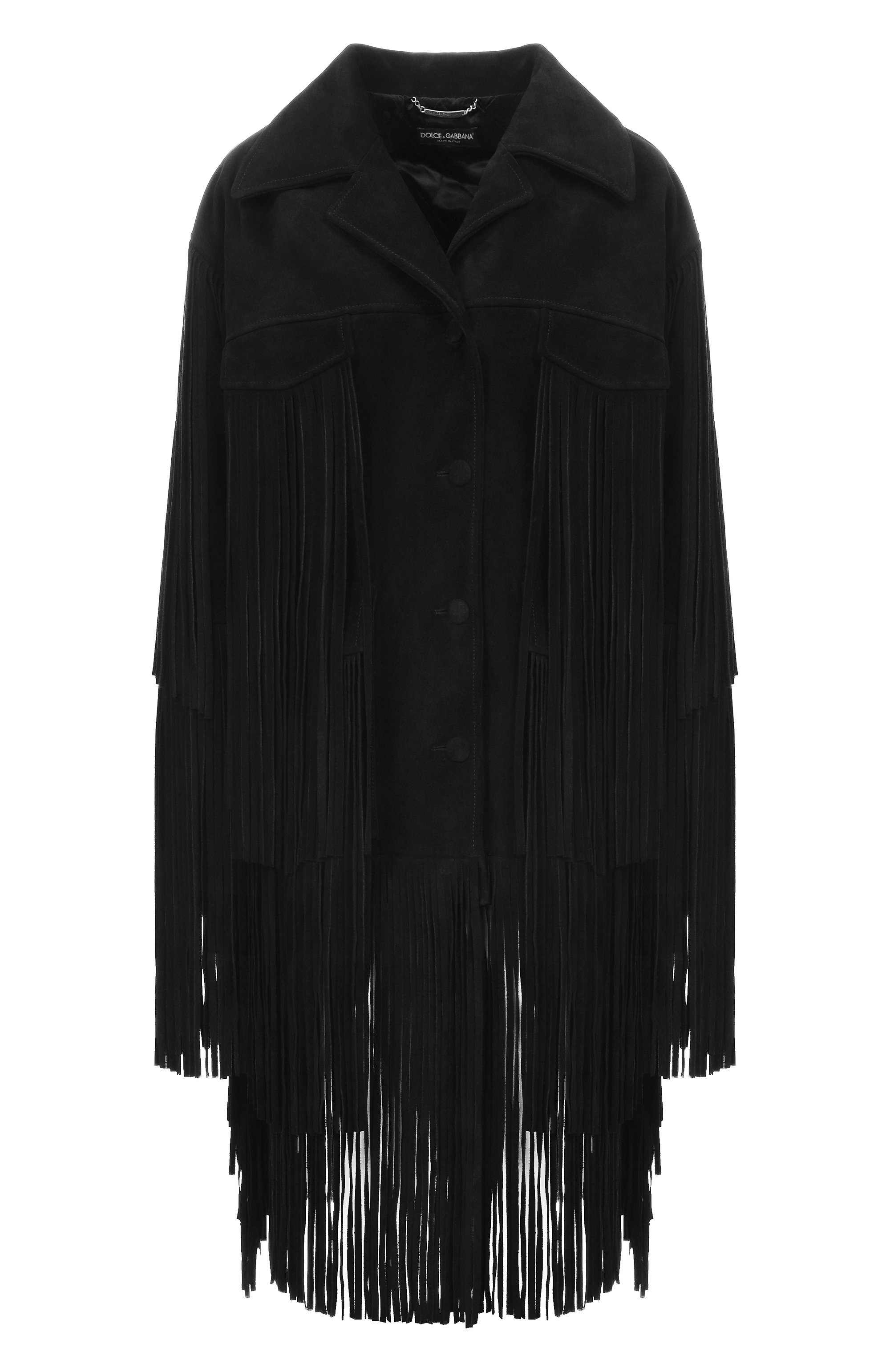 Замшевая куртка DOLCE & GABBANA черного цвета по цене 1180000 руб., арт. F27GZL/HULYF, фото 1 Замшевая куртка DOLCE & GABBANA, арт. F27GZL/HULYF, фото 1