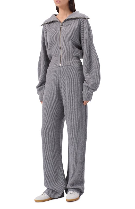 Кардиган из шерсти и кашемира Sportmax CALIPS0 Серый  CALIPS0 Фото 2