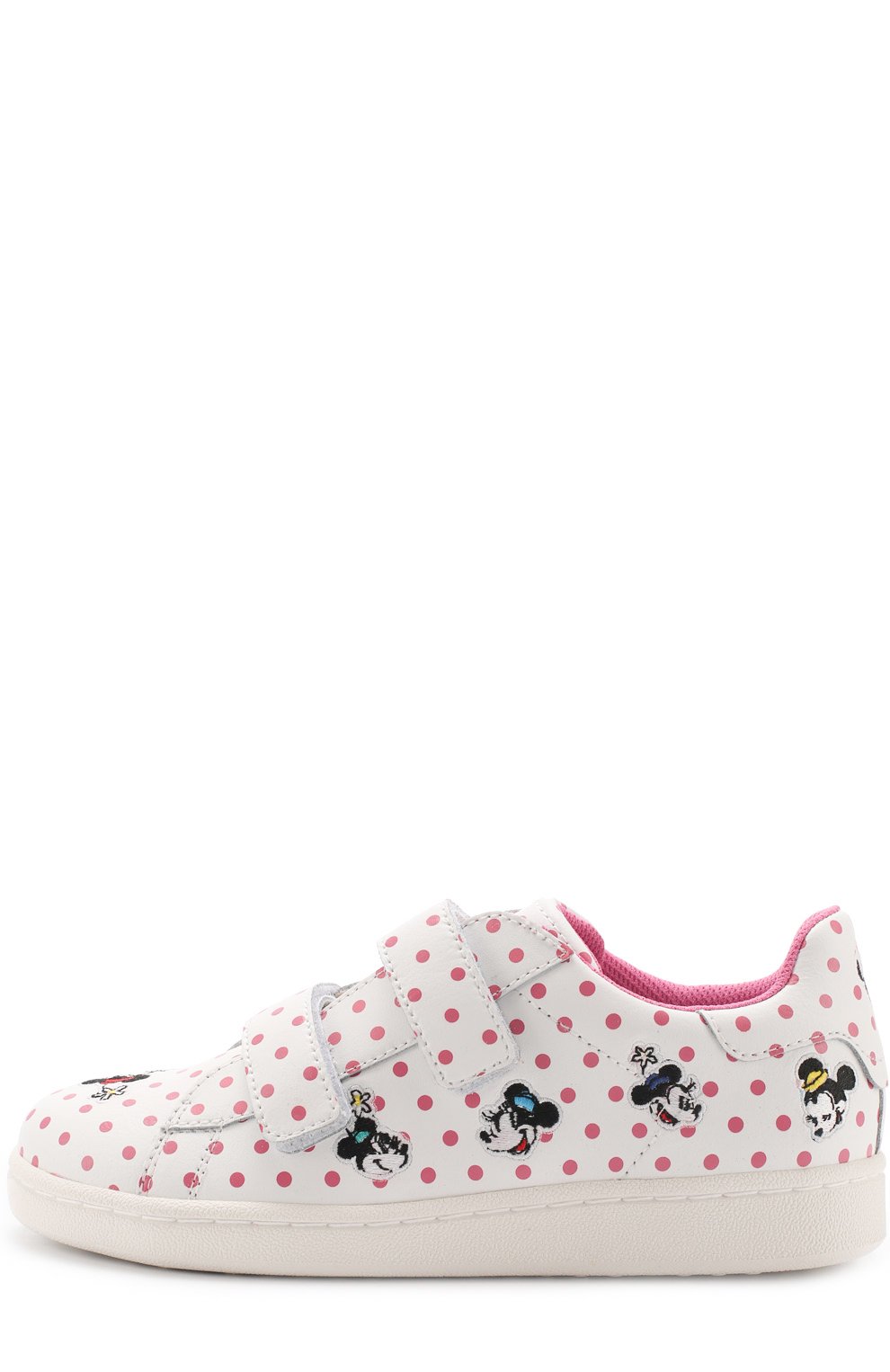 Кожаные кеды с застежками велькро и принтом MOA, арт. MDJ16/CHILD, фото 2