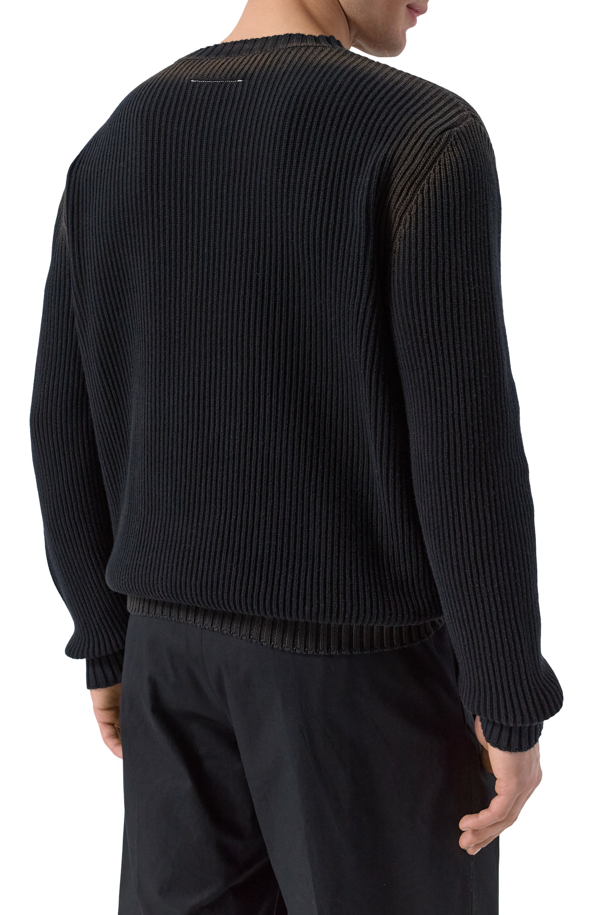 Хлопковый свитер MM6, арт. SH0HL0024/M13079, фото 4