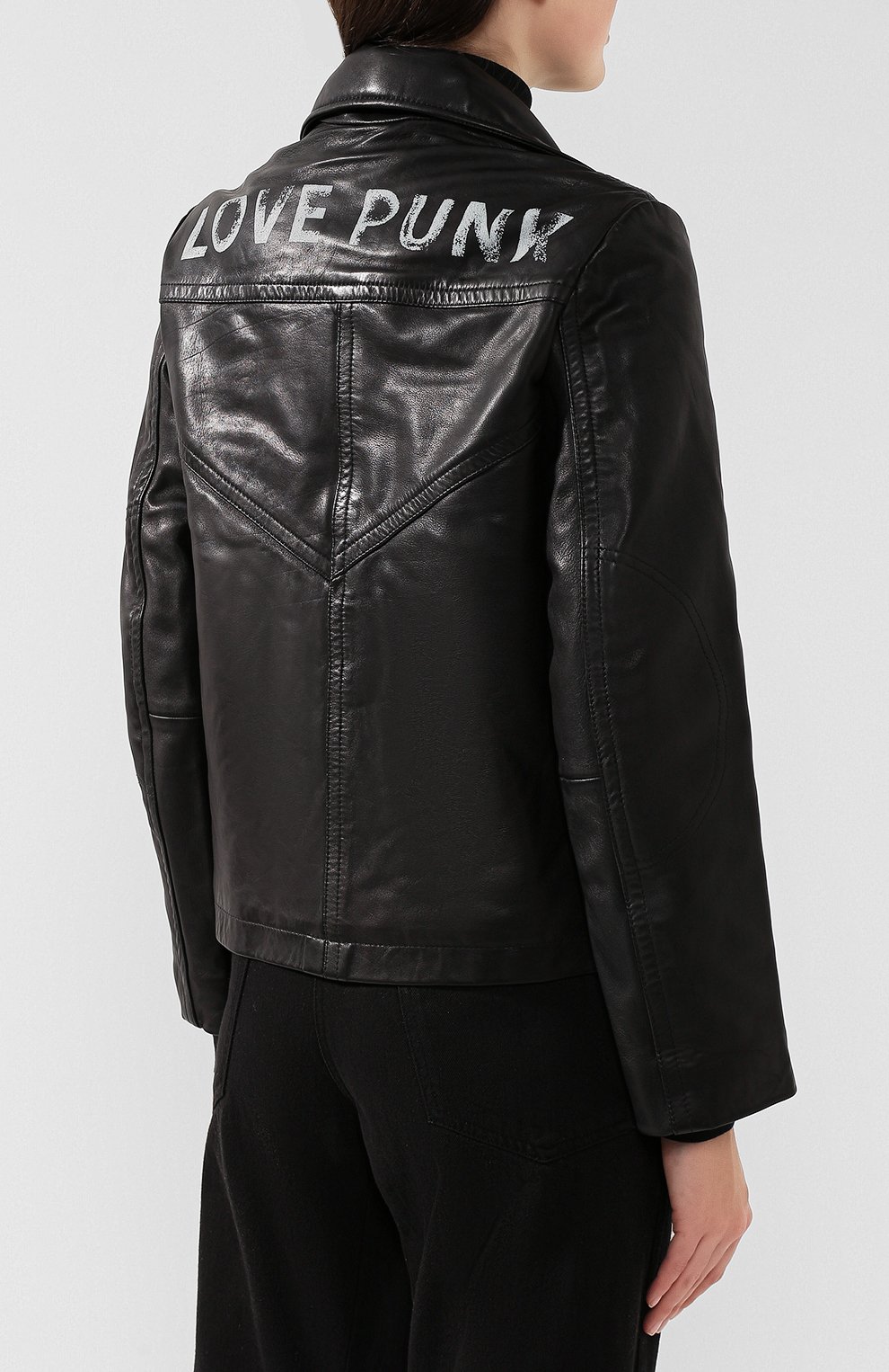 Кожаная куртка ZADIG AND VOLTAIRE черного цвета по цене 69750 руб., арт. WHCB1402F, фото 4 Кожаная куртка ZADIG AND VOLTAIRE, арт. WHCB1402F, фото 4