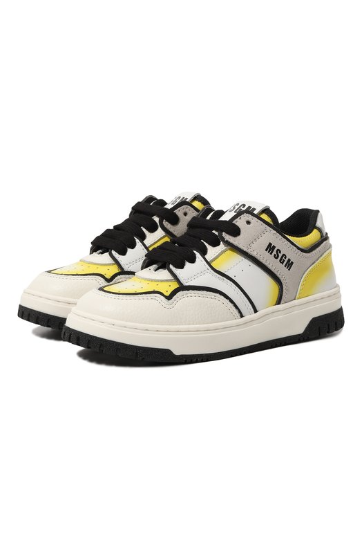 

Кожаные кеды MSGM kids, Белый