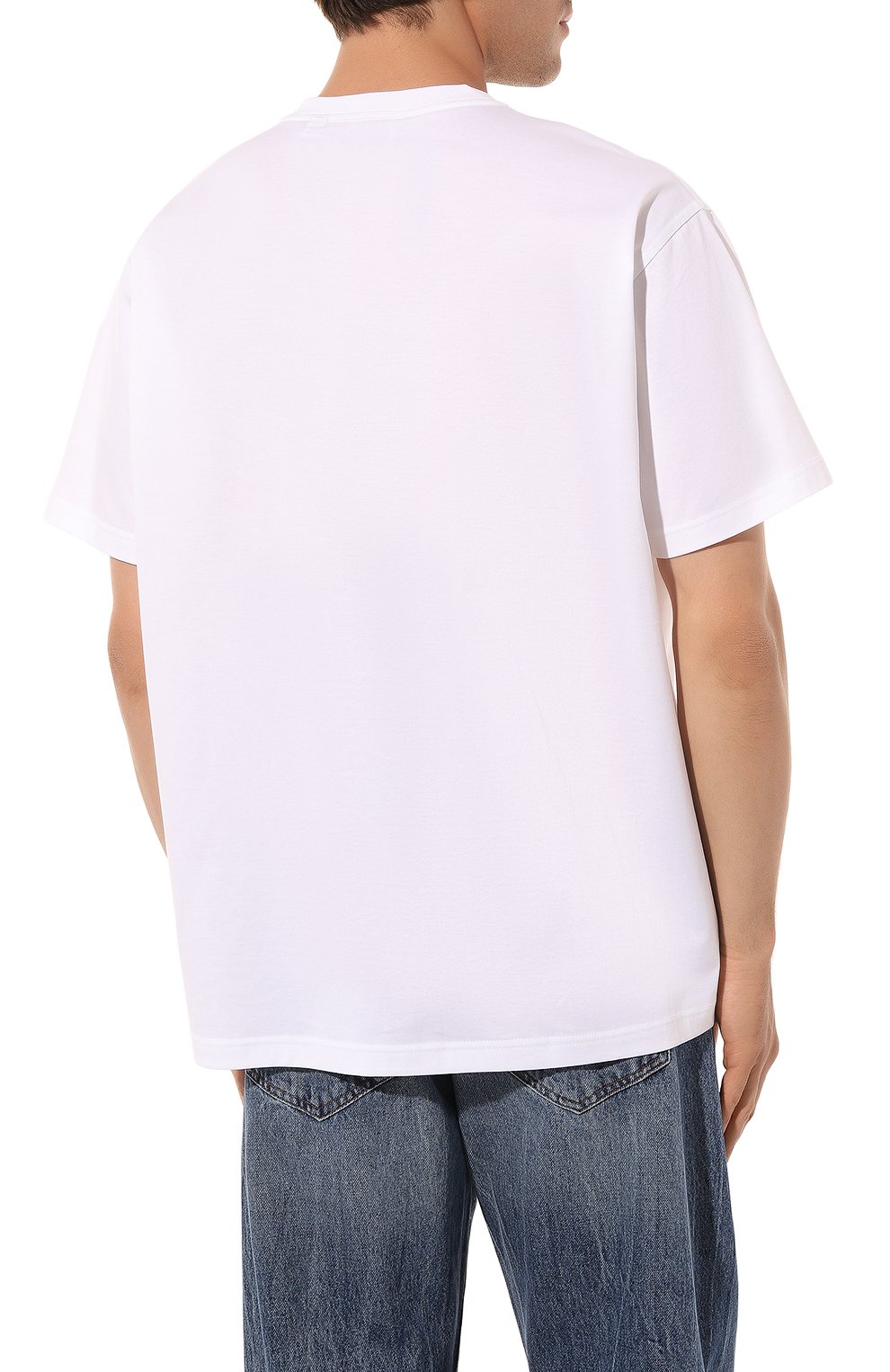 Хлопковая футболка BURBERRY, арт. 8055309A1464, фото 4