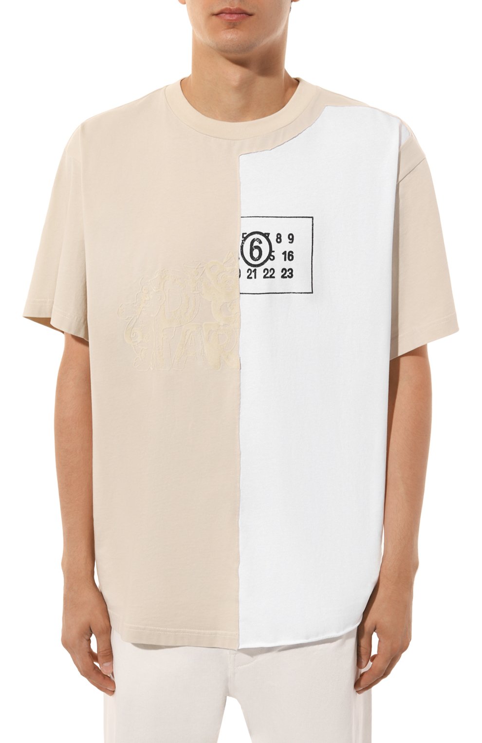 Хлопковая футболка MM6, арт. SH0GC0026/S24311, фото 3