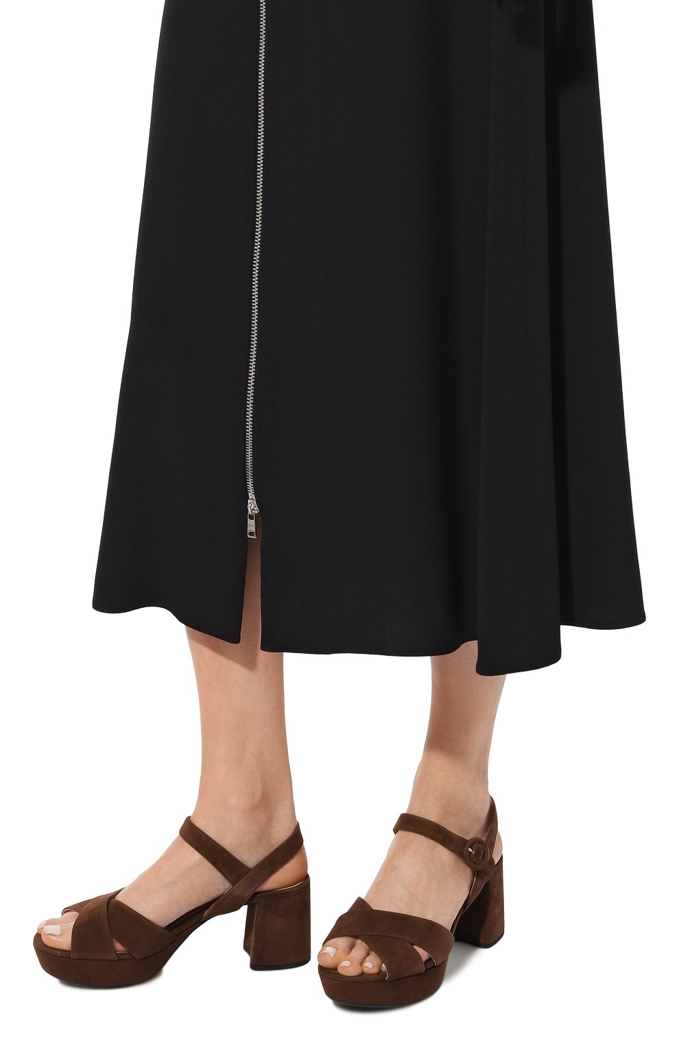 Замшевые босоножки PRADA, арт. 1XP890-008-F0038-B065, фото 3