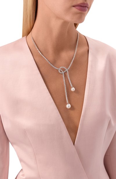 Колье matrix SWAROVSKI серебряного цвета по цене 66200 руб., арт. 5692416, фото 2 Колье matrix SWAROVSKI, арт. 5692416, фото 2