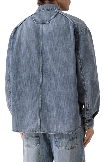 Джинсовая рубашка JUUN.J синего цвета по цене 65200 руб., арт. JC5264P5DP, фото 4 Джинсовая рубашка JUUN.J, арт. JC5264P5DP, фото 4