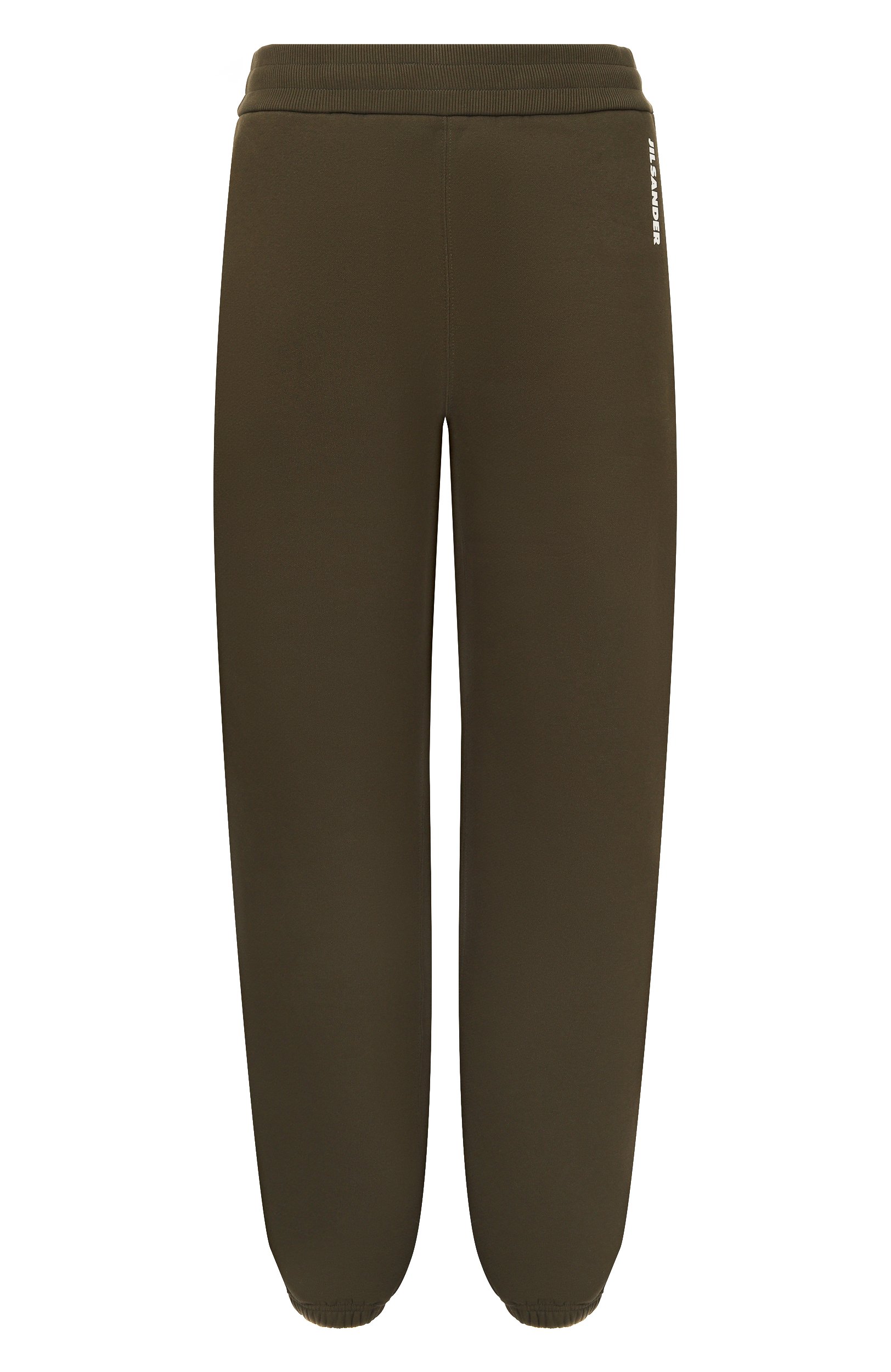 Хлопковые джоггеры JIL SANDER хаки цвета по цене 107000 руб., арт. J02KA0424/J20128, фото 1 Хлопковые джоггеры JIL SANDER, арт. J02KA0424/J20128, фото 1