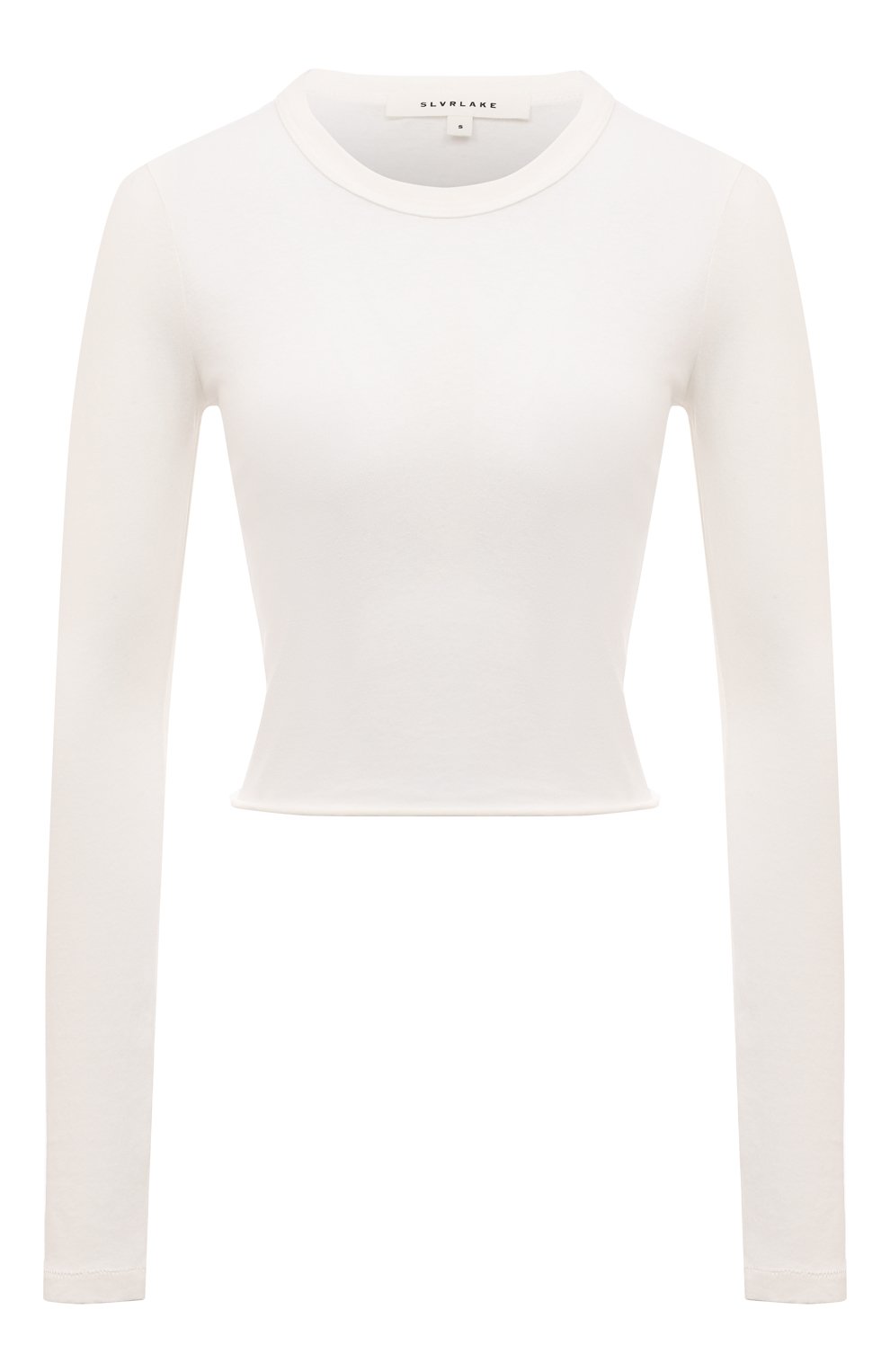 Хлопковый лонгслив SLVRLAKE, арт. TLBY100PNATW/L0NG SLEEVE BABY TEE, фото 1