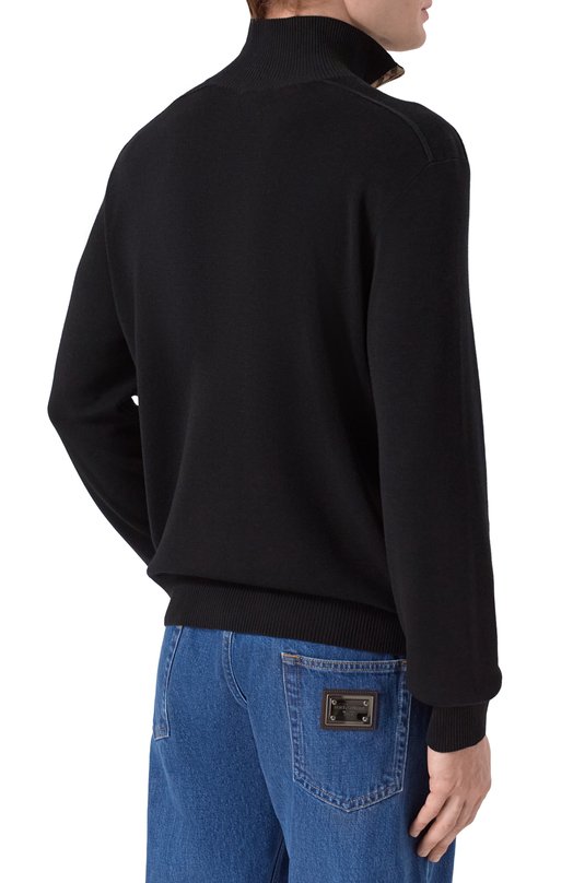 Шерстяной джемпер Burberry 8119436 Чёрный  8119436 Фото 4