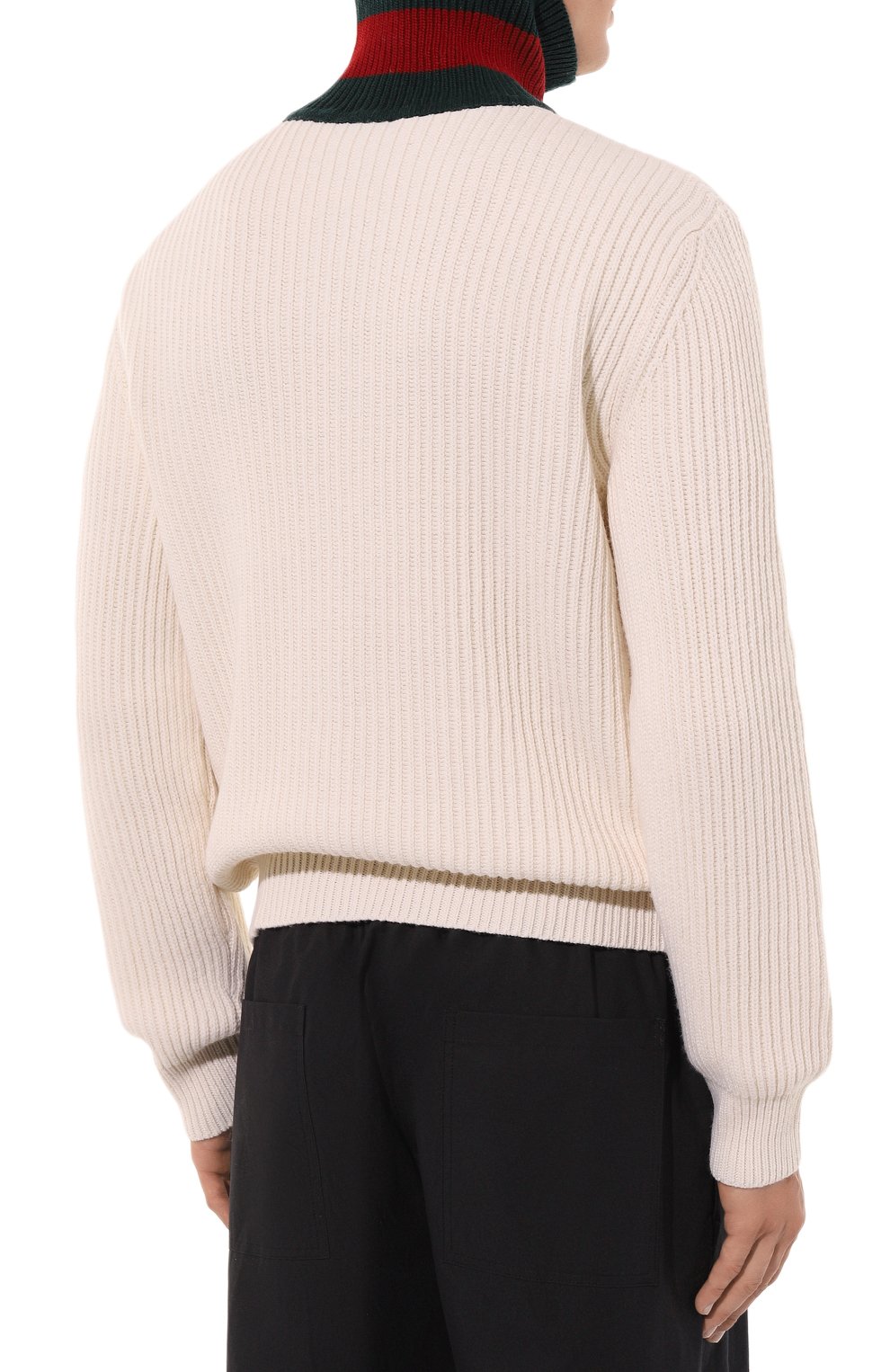 Шерстяной свитер GUCCI белого цвета по цене 176500 руб., арт. 770440/XKDNE, фото 4 Шерстяной свитер GUCCI, арт. 770440/XKDNE, фото 4