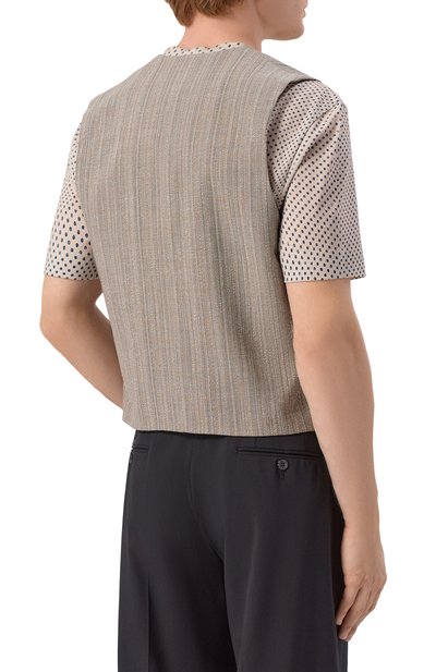 Жилет из шерсти и хлопка EMPORIO ARMANI, арт. EM005622/TE20603, фото 4