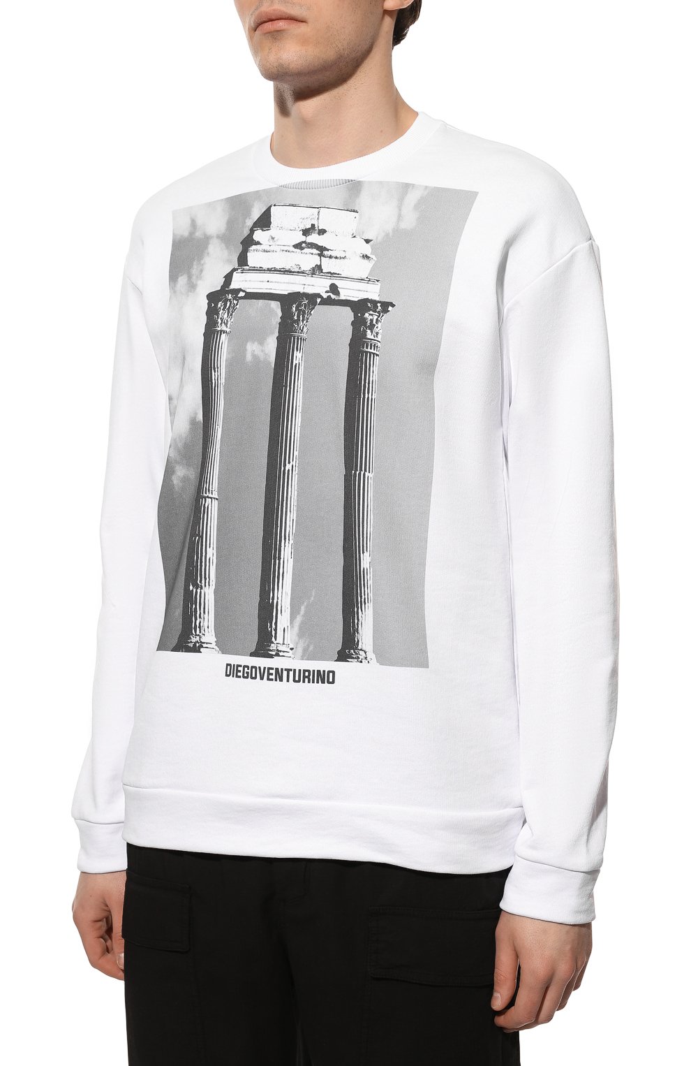 Хлопковый свитшот DIEGO VENTURINO, арт. SS22-DV FLG TAB, фото 3