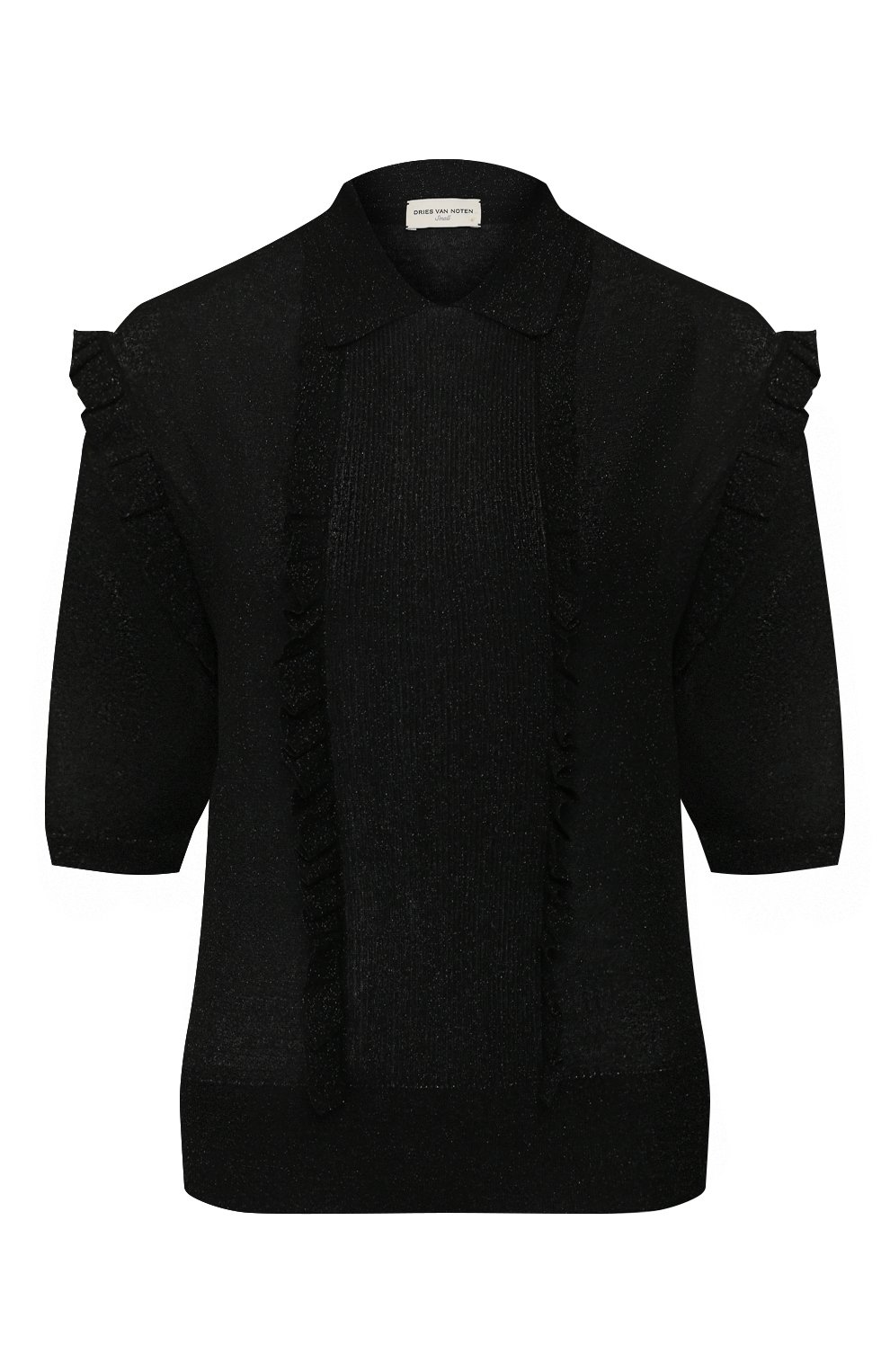 Пуловер из вискозы DRIES VAN NOTEN черного цвета по цене 45200 руб., арт. 201-11219-9700, фото 1 Пуловер из вискозы DRIES VAN NOTEN, арт. 201-11219-9700, фото 1