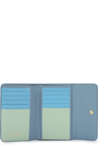 Кожаный кошелек с клапаном MIU MIU, арт. 5ML014-2BJI-F0386, фото 3