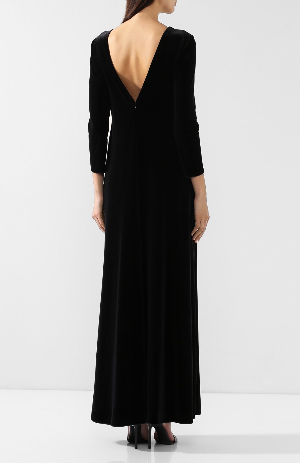 Бархатное платье-макси GIORGIO ARMANI, арт. 3GAA70/AJW4Z, фото 4