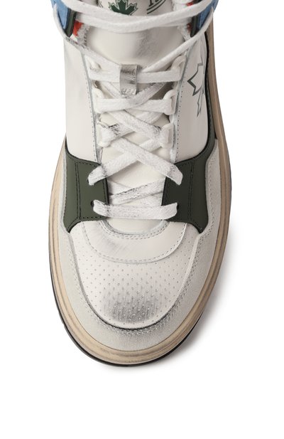 Кожаные кеды DSQUARED2, арт. 80241/VAR2/36-40, фото 4