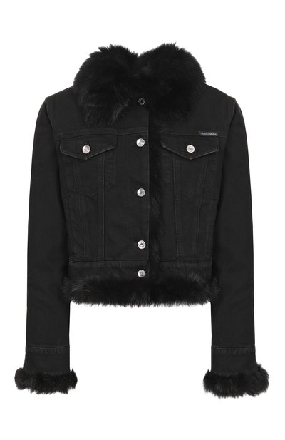Женская джинсовая куртка с подкладкой из овчины DOLCE & GABBANA, арт. F9S97Z/G80D8