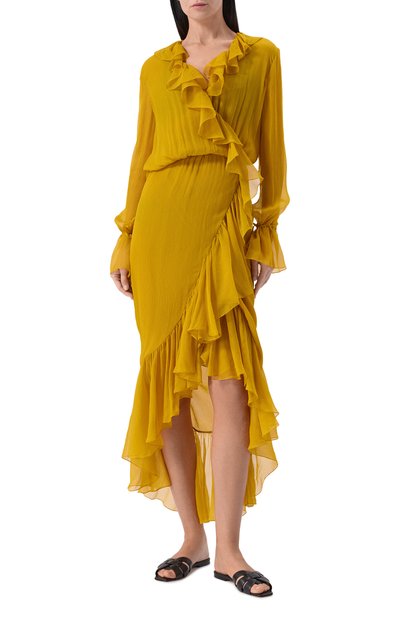 Кожаные шлепанцы nu pieds SAINT LAURENT, арт. 571952/BDA00, фото 3