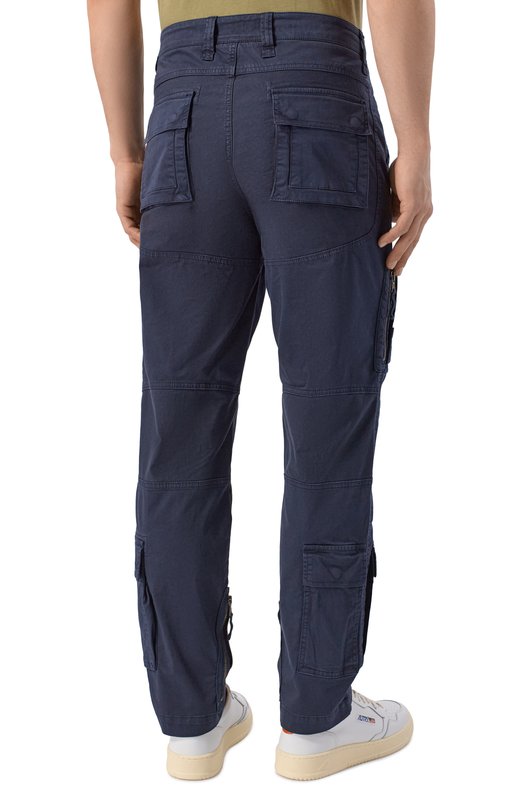 Хлопковые брюки-карго Aeronautica Militare PA1387UCT01493 Синий  PA1387UCT01493 Фото 4