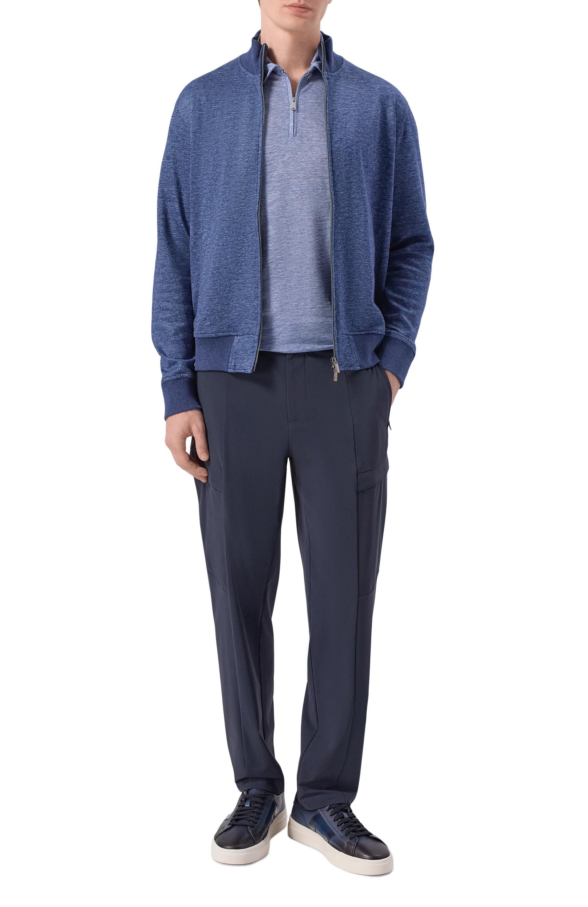 Толстовка изо льна и хлопка ANDREA CAMPAGNA, арт. 20M466.ZQ00.CAMP._001, фото 2