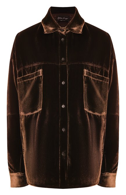 Женская бархатная рубашка ANDREA YA'AQOV, арт. 25WVEL23/SILK VISC0SE